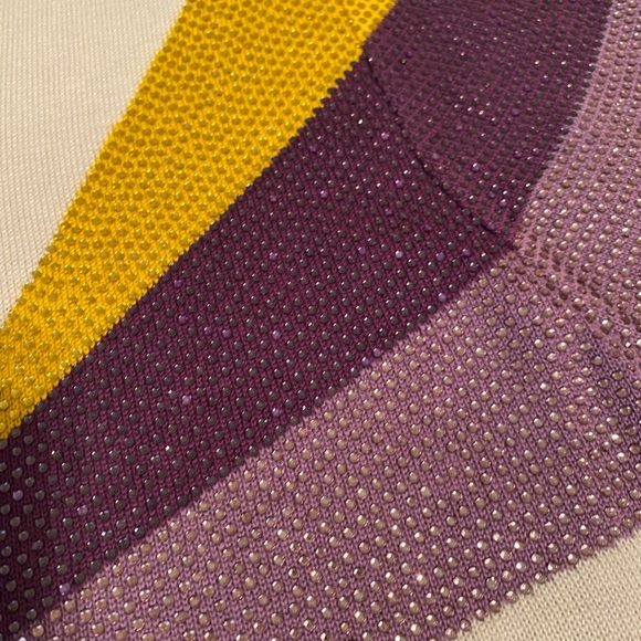 Sparkle City Purple and Gold Sweater plus NWOT LSU colors - Picture 3 of 7